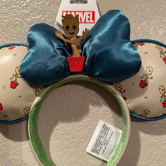 NWT Disney Parks Marvel Baby Groot in Pot Minnie Mouse Ears